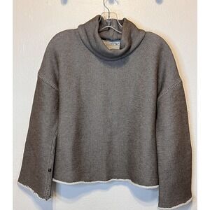 MM Lafleur Top‎ XS Oversized Sweater Sweatshirt Sharon Gray Plush Terry HEAVY
